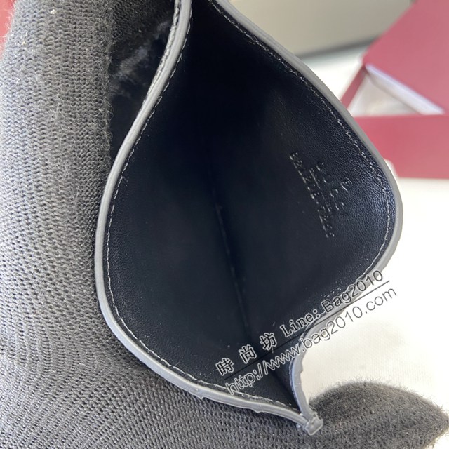 Gucci專櫃古馳最新款Emblem系列經典圖案卡包男士卡片夾 jh2705型號：821208